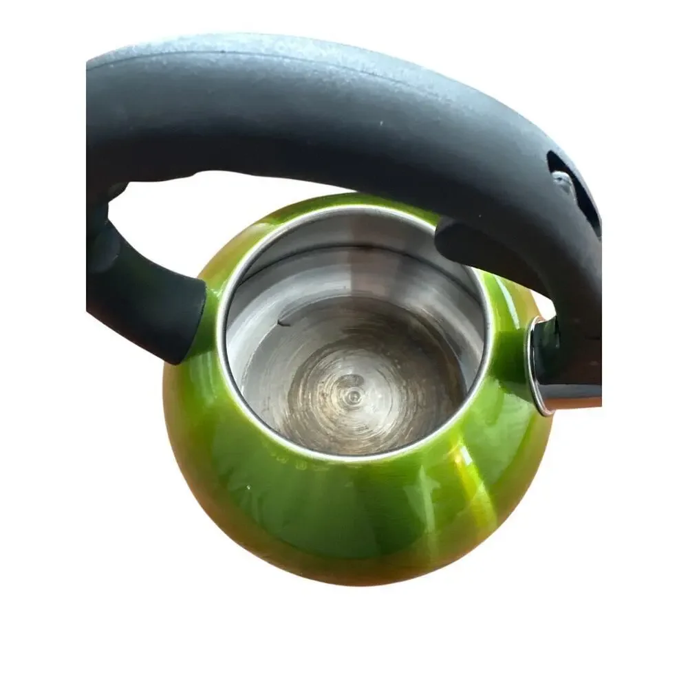 Creative Home Green Whistling Tea Kettle Stainless Steel Interior – Preowned